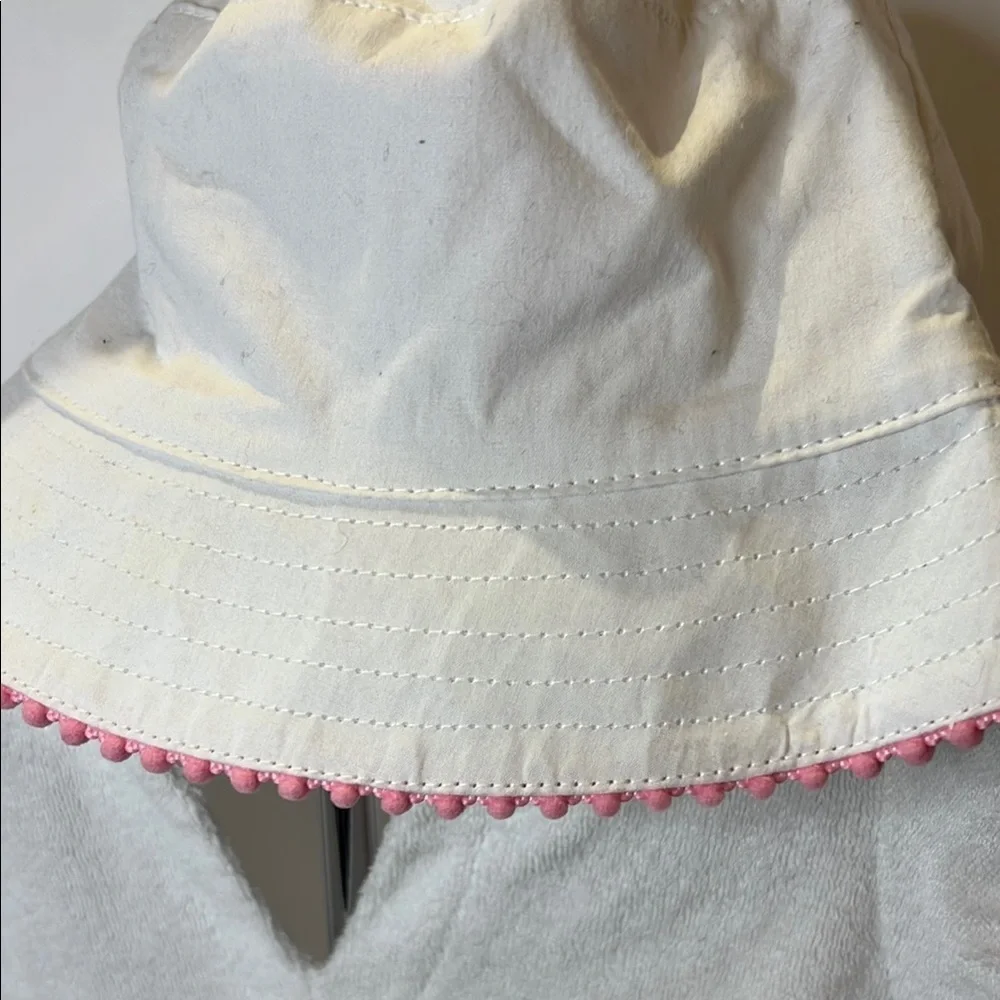 Gymboree White Terry Cloth Cover-Up with Pink Trim - Picture 4 of 6